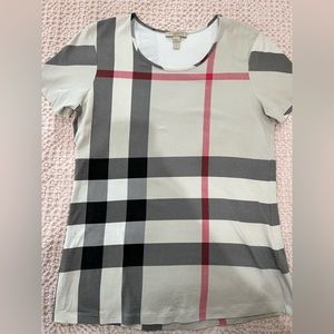Burberry short sleeve plaid top